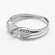 925 Sterling Silver Finger Ring Components STER-F026-79P-2
