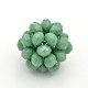 Imitation Jade Glass Round Woven Beads GLAA-A034-8mm-B08-1