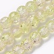 Two Tone Crackle Glass Beads Strands GLAA-F098-03C-11-1