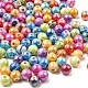 Perles acryliques ab vague de couleur imprimés SACR-YW0001-48-2