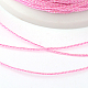 丸いメタリック糸  刺しゅう糸  6プライ  パールピンク  0.6mm  約546.8ヤード（500m）/ロール MCOR-G001-0.6mm-19-2