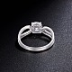 Shegrace 925 anillo de dedo de plata esterlina JR509A-4
