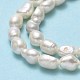Fili di perle di perle d'acqua dolce coltivate naturali PEAR-J006-10A-01-4