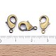 Brushed Antique Bronze Brass Lobster Claw Clasps X-KK-902-AB-5