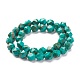 Perles de turquoise ligne or synthétique TURQ-F016-03C-07-2