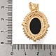 Латунные микропаве прозрачные подвески с фианитом KK-N254-103G-3