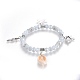 Bracelets stretch pendentif coquille cauris BJEW-JB04057-04-3
