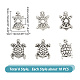 Arricraft 60 pièces 6 perles européennes en alliage de style FIND-AR0004-04-2