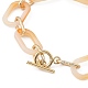 (vente d'usine de fêtes de bijoux) bracelets de chaîne de câble en acrylique et en aluminium BJEW-JB05425-05-3