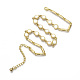 Set di gioielli con bracciale e collana a maglie tonde piatte BJEW-S121-04-3