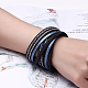 Fashion Zinc Alloy Leather Cord Bracelets BJEW-BB26694-3-7