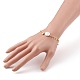 Natural Baroque Pearl Keshi Pearl Link Bracelets BJEW-JB05803-02-4
