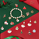 SUNNYCLUE 56Pcs 14 Style Christmas Alloy Enamel Pendants ENAM-SC0003-72-4