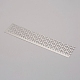 ステンレス鋼ダイヤモンド描画定規ドットドリルツール  400つの空白グリッド  ステンレス鋼色  16x3.6x0.03cm TOOL-WH0121-13-1