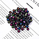 Craft Black Acrylic Beads SACR-YW0001-06-7