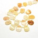 Wave Teardrop Natural Yellow Aventurine Beads Strands G-P063-101-2