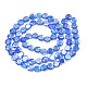 Chapelets de perles en verre transparent électrolytique EGLA-N002-27-C03-2