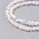 Chapelets de perles en verre électroplaqué GLAA-F092-B04-3