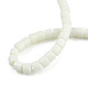 Chapelets de perles en verre opaques solides GLAA-N047-09-F01-4