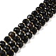 Brins de perles d'onyx noir naturel (teints et chauffés) G-P508-A03-01-1