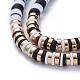 Set di braccialetti e collane elasticizzati perline heishi SJEW-JS01103-02-2