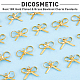 DICOSMETIC 20Pcs Hollow Bowknot Charm Golden Bow Pendant Bow Ribbon Charm Resin Filling Charm Brass Charm Vintage Dangle Charm Supplies for Jewelry Making DIY Craft Gift for Woman KK-DC0001-20-4