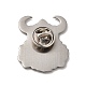 Ox Horn Man Alloy Brooch for Backpack Clothes JEWB-G020-04P-2