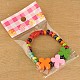 Colorful Wood Bracelets for Kids BJEW-JB00740-4