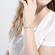 Nouvelles puces de jade naturelles étirer bracelets BJEW-BB16534-A-8