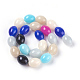 Glass Beads Strands GLAA-D086-14x18mm-4
