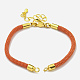 Fabrication de bracelets en cordons de nylon adaptés aux breloques de connecteur AJEW-P116-02G-15-1