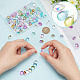 arricraft 112 Pcs 7 Colors 14x10mm Teardrop Glass Crystal Beads GLAA-AR0001-45-3