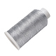 ナイロンメタリック糸  刺しゅう糸  6プライ  銀  0.4mm  約699.91ヤード（640m）/ロール MCOR-T002-01B-02-3