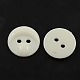 Flat Round/Animal Face 2-Hole Acrylic Sewing Buttons X-BUTT-E072-B-10-2