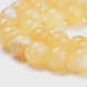 Chapelets de perles en jade topaze naturelle X-G-E266-11A-6mm-3