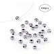 PandaHall 100pcs Large Hole Spacer Beads Tibetan Alloy Antique Silver European Rondelle Spacers For Bracelet Necklace DIY Jewelry Making PALLOY-PH0005-31-3