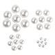 600 pièces sans trou abs en plastique imitation perle perles rondes MACR-LS0001-04-2