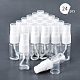 Benecreat 24パック10ml透明プラスチックスプレーボトル、ダストキャップ付きファインミストプラスチックトラベルアトマイザー、10個スポイト付き  液体化粧品用4個ホッパーと1個ラベルペースト DIY-BC0010-96-7