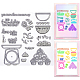 Clear Silicone Stamps DIY-WH0504-64B-1