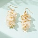 Natural Capiz Shell Cluster Earrings EJEW-JE04471-2