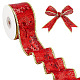 Рождественская тема 10 ярд полиэстеровая лента OCOR-WH0070-238C-1