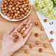 OLYCRAFT 100pcs Natural Wood Beads Faceted Geometric Wood Beads 16mm Wooden Spacer Beads Bicone Wooden Beads for Jewelry Making Bracelets Necklace Earring DIY Crafts - Hole 5mm WOOD-OC0002-48-3