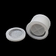 溶岩効果コラム DIY シリコンキャンドルカップ金型  樹脂石膏セメント鋳型  ホワイト  9.3x1.55センチメートル＆10.7センチメートル  内径: 1cm & 6.9cm SIMO-C008-01B-5