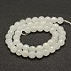 Chapelets de perles en jade blanc naturel à facettes G-F448-8mm-2