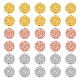 Пандахолл элита 30 шт. 3 цвета стойки покрытие латунные полые бусины KK-PH0009-55B-1