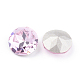 Apuntado hacia atrás & dorso plateado Diamante de imitación de cristal Cabujones RGLA-J012-8mm-223-2