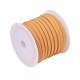 3x1.5 mm Orange Flach Fauxveloursleder Kabel X-LW-R003-37-2