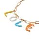 Стеклянные бусины кулон ожерелья NJEW-TA00003-5