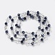 Handgemachte glas / shell / acryl perlen ketten für halsketten armbänder machen AJEW-MSMC005-003-3