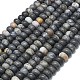 Нити натуральных африканских черных опаловых бусин G-P575-A31-8x5mm-2